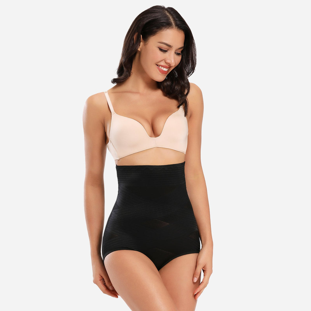Formivelle High Waisted Tummy Control Shapewear Briefs Black