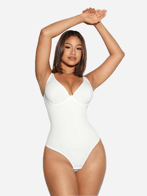 Formivelle V Neck Tummy Control Shaping Bodysuit