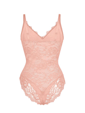 Formivelle Lace V Neck Full Bodysuit