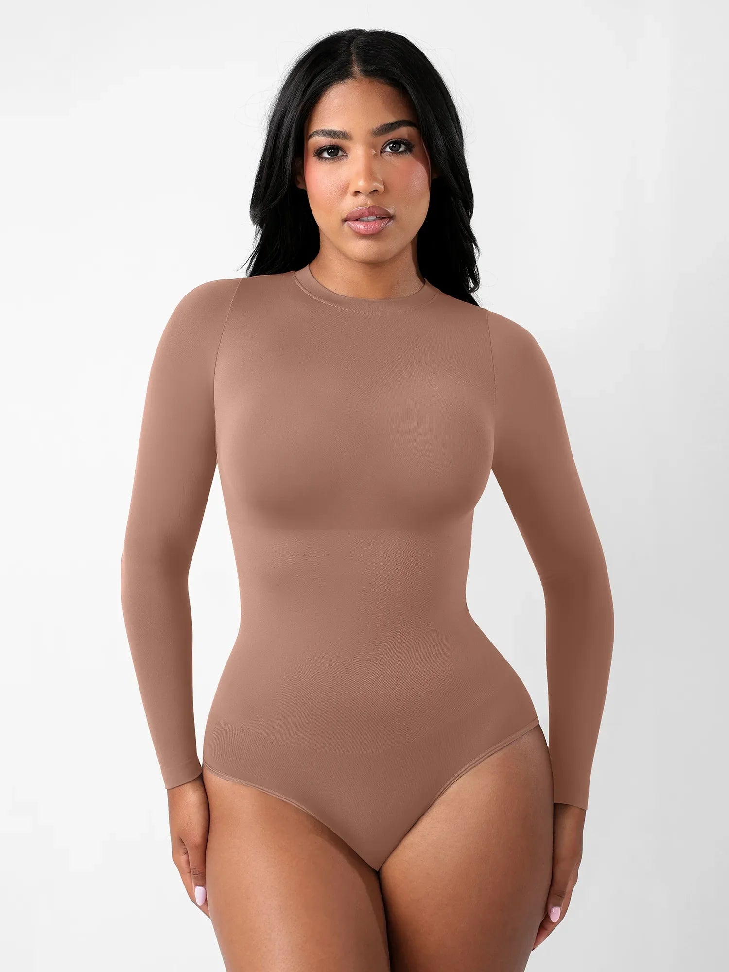 Formivelle Long Sleeves Seamless Ultra-Soft Crew Neck Bodysuit