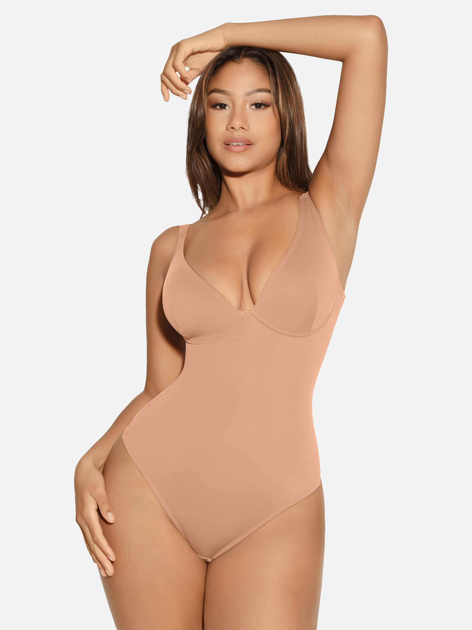 Formivelle V Neck Tummy Control Shaping Bodysuit