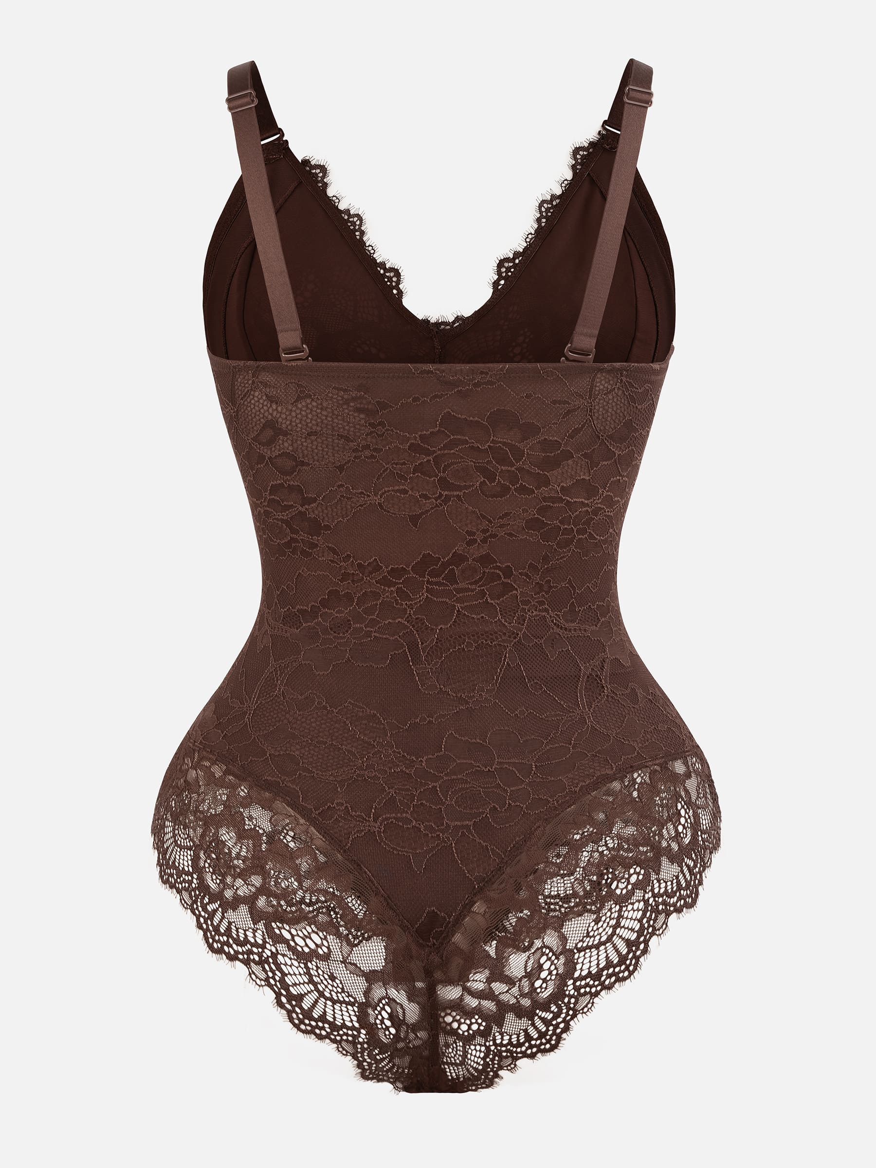 Formivelle Lace V Neck Full Bodysuit