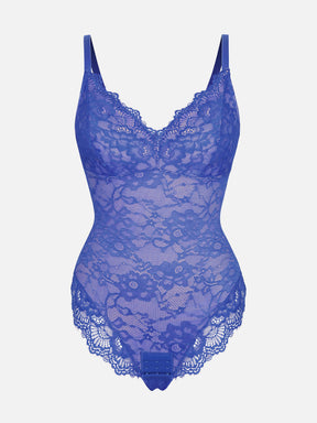 Formivelle Lace V Neck Full Bodysuit