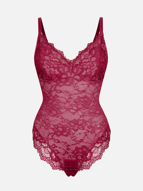 Formivelle Lace V Neck Full Bodysuit
