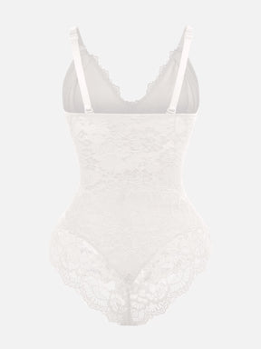 Formivelle Lace V Neck Full Bodysuit