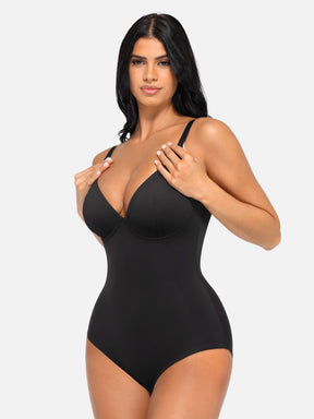 Formivelle V Neck Tummy Control Shaping Bodysuit