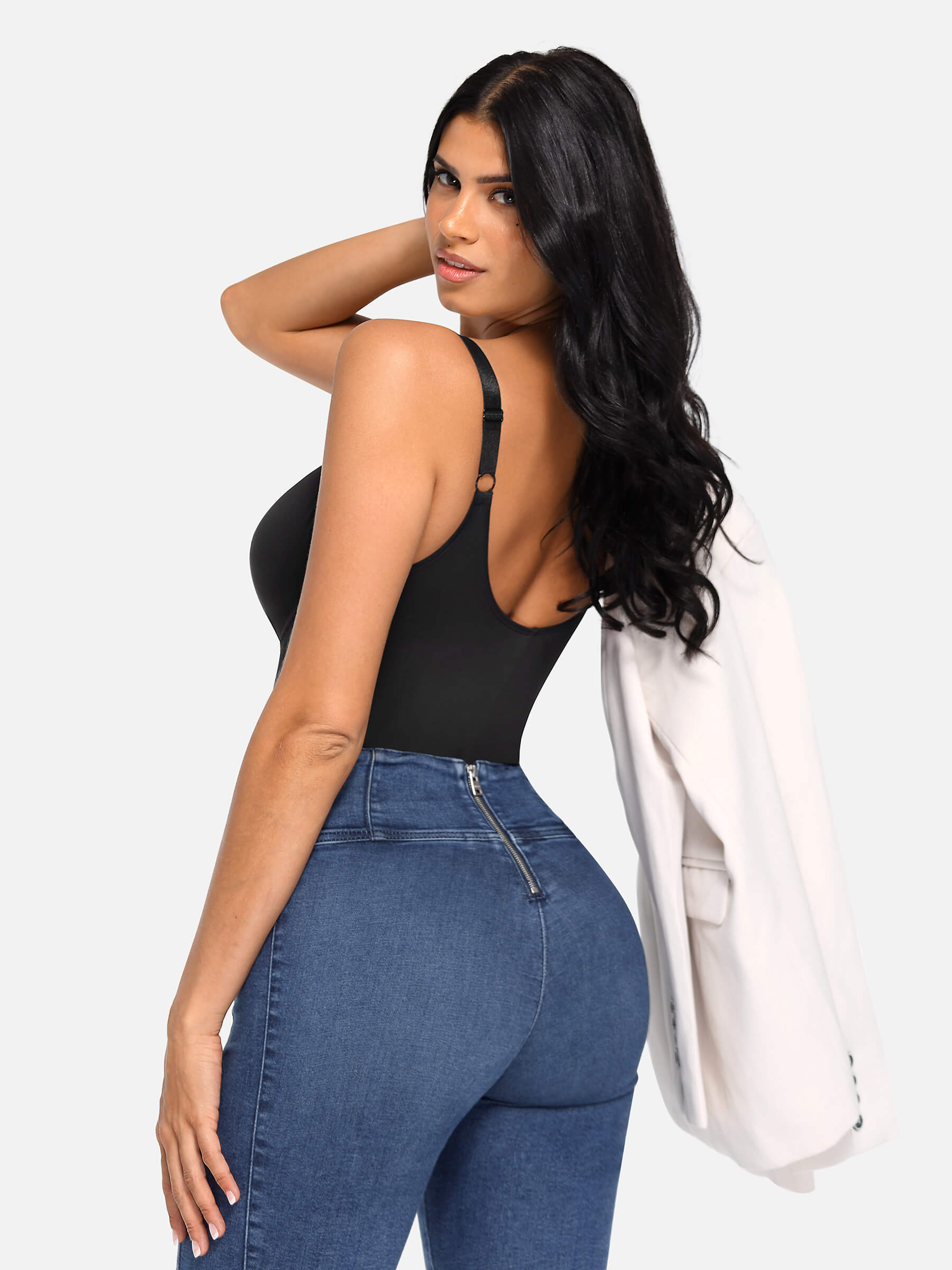 Formivelle V Neck Tummy Control Shaping Bodysuit