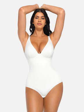 Formivelle V Neck Tummy Control Shaping Bodysuit