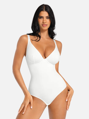 Formivelle V Neck Tummy Control Shaping Bodysuit