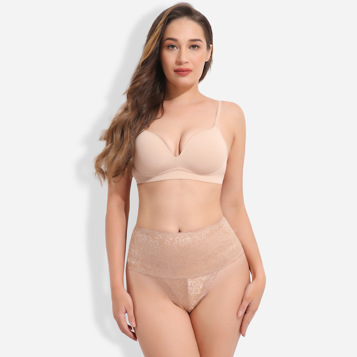 Formivelle High Waist Shapewear Lace Thong Knicks