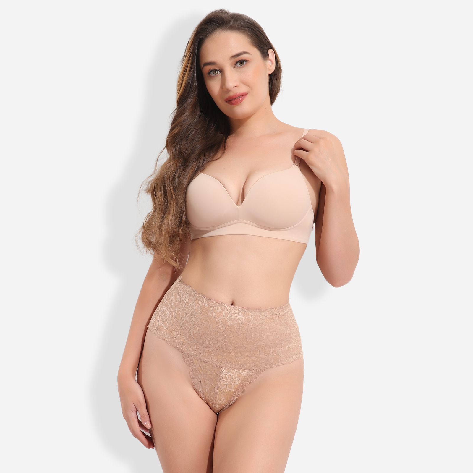 Formivelle High Waist Shapewear Lace Thong Knicks