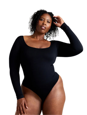 Formivelle Long Sleeve Thong Bodysuit