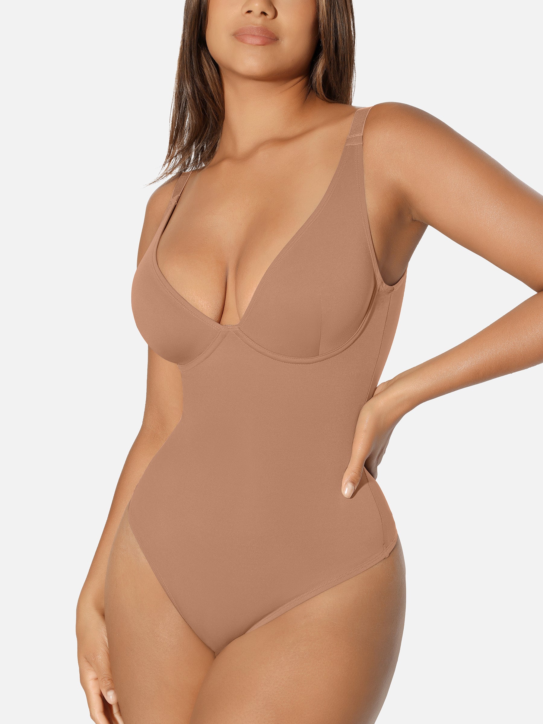 Formivelle V Neck Tummy Control Shaping Bodysuit