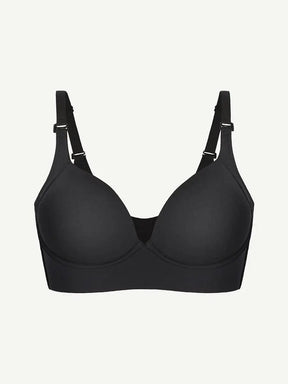 Formivelle Adjustable Deep Cut Wireless Push Up Shaper Bra