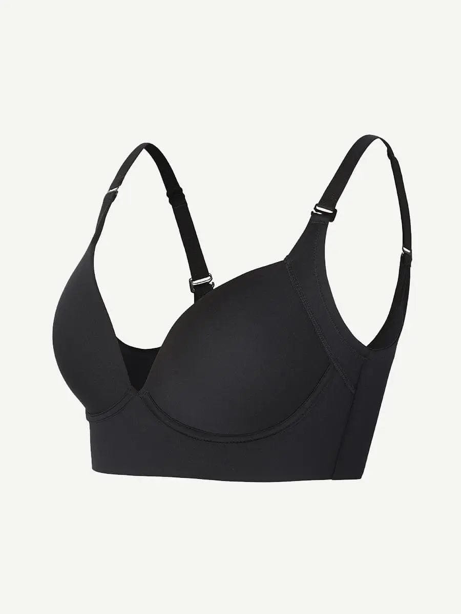 Formivelle Adjustable Deep Cut Wireless Push Up Shaper Bra