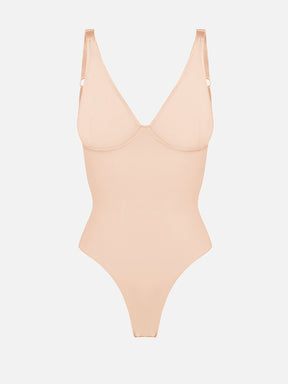 Formivelle V Neck Tummy Control Shaping Bodysuit