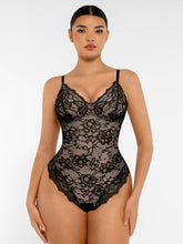 Formivelle Lace V Neck Full Bodysuit