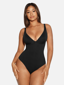 Formivelle V Neck Tummy Control Shaping Bodysuit