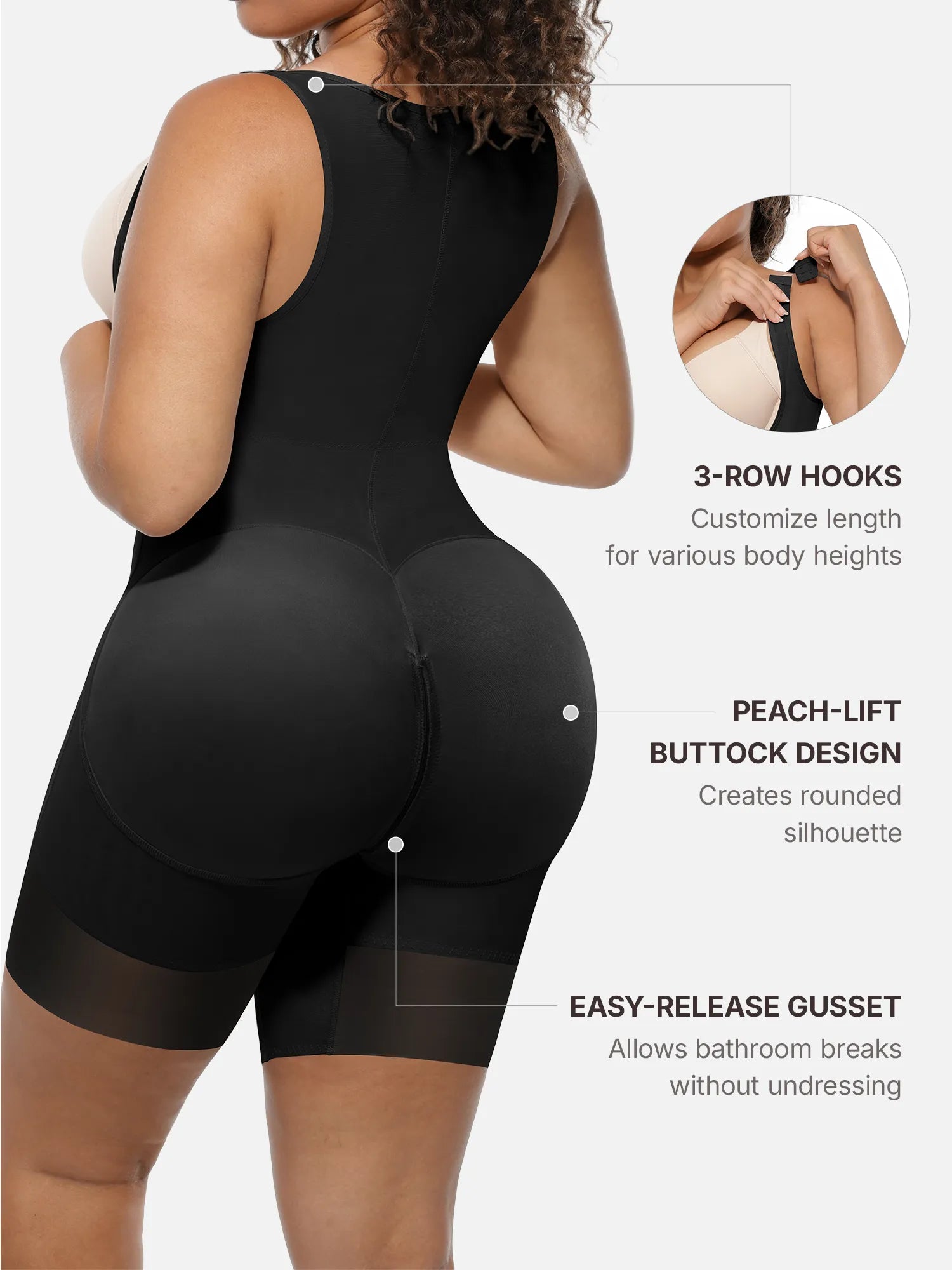 Formivelle U-Shaped Faja Tummy Control Butt Lift Bodysuit