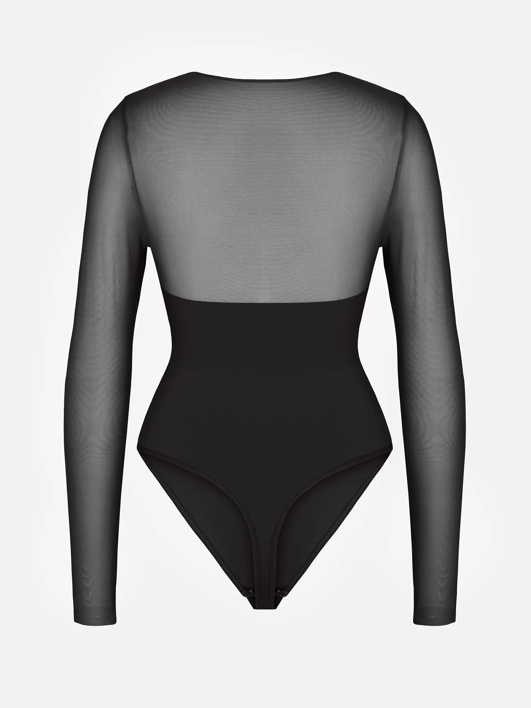 Formivelle Mesh Panel V-Neck Bodysuit