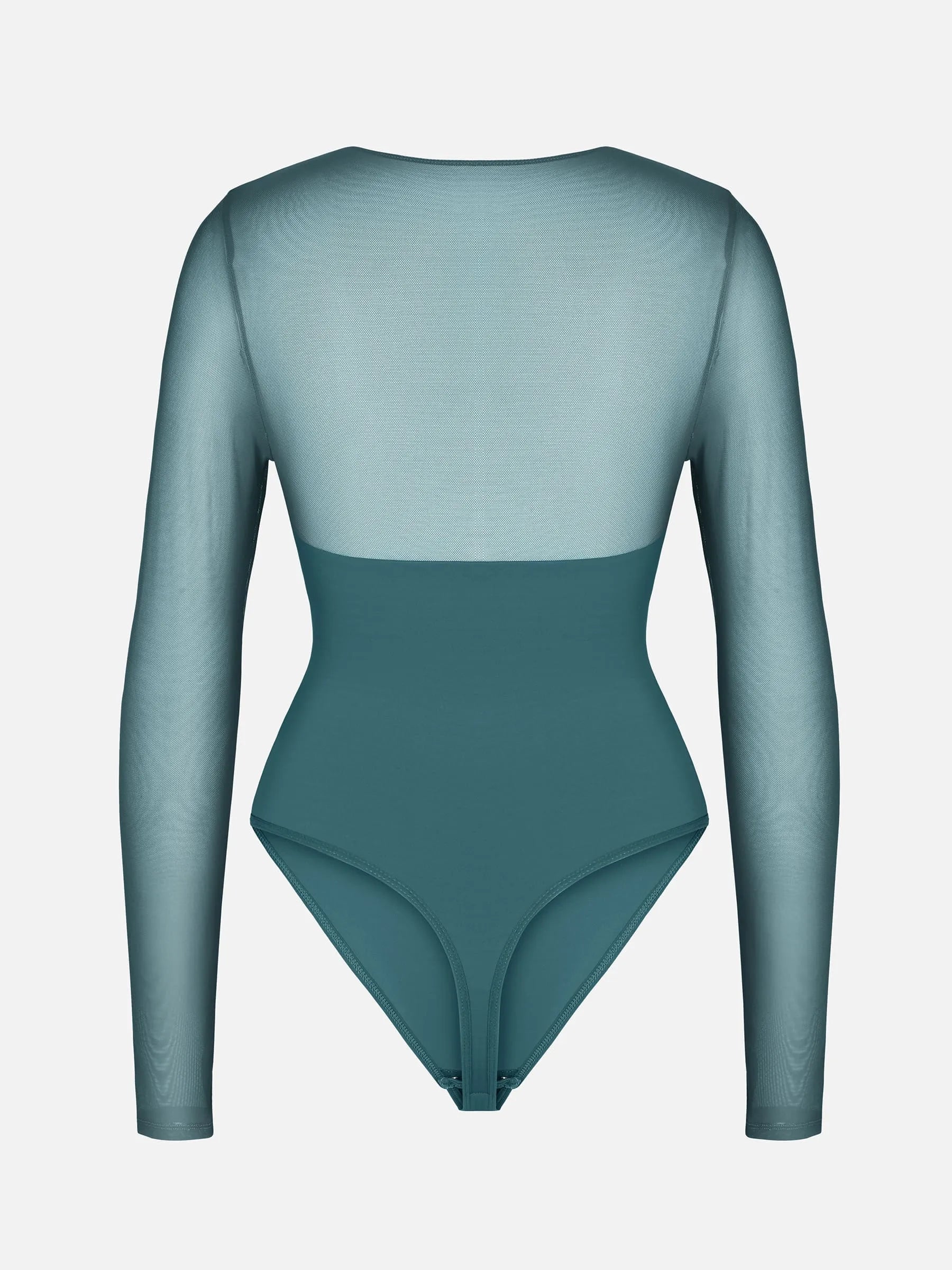 Formivelle Mesh Panel V-Neck Bodysuit