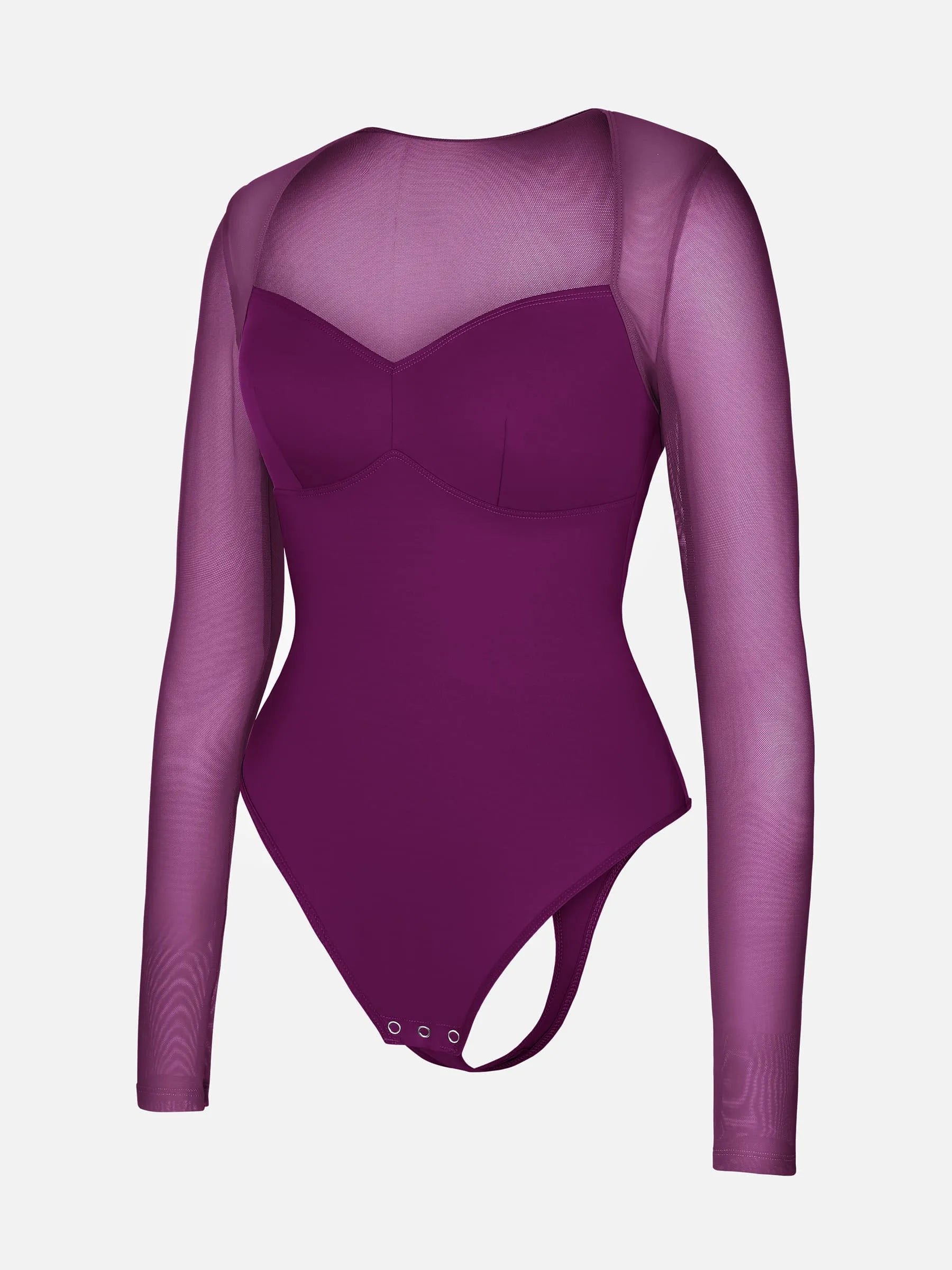 Formivelle Mesh Panel V-Neck Bodysuit