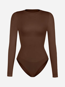 Formivelle Long Sleeves Seamless Ultra-Soft Crew Neck Bodysuit