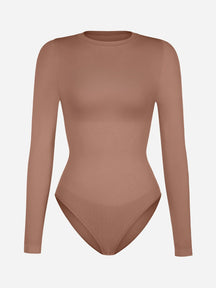 Formivelle Long Sleeves Seamless Ultra-Soft Crew Neck Bodysuit