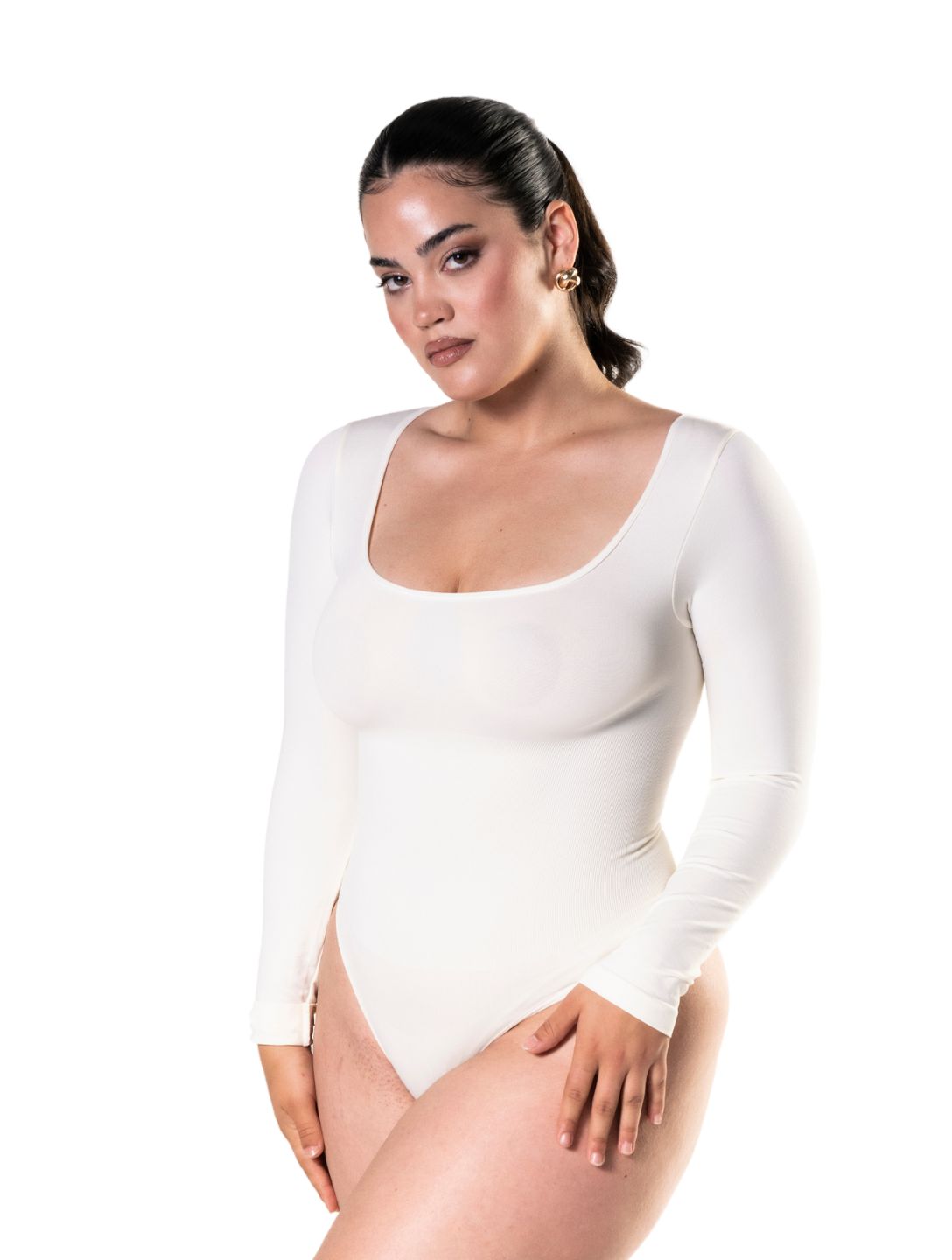 Formivelle Long Sleeve Thong Bodysuit