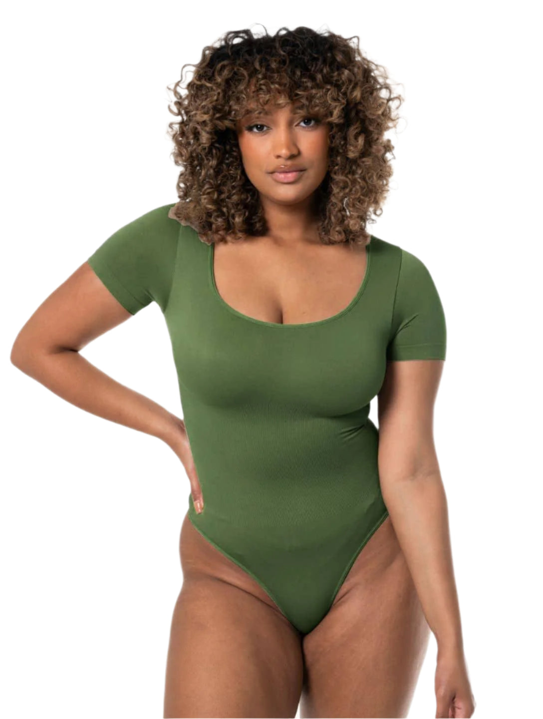 Formivelle Square Neck Thong Bodysuit