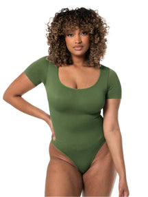 Formivelle Square Neck Thong Bodysuit