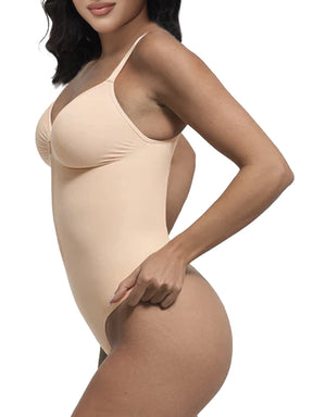 Zip-Front Sculpting Bodysuit